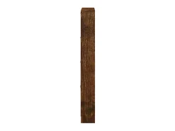 Zapatero de roble ahumado 59x17x150 cm Madera de ingeniería
