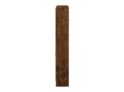 Zapatero de roble ahumado 59x17x108 cm Madera de ingeniería