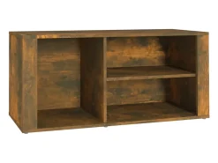 Zapatero de roble ahumado 100x35x45 cm Madera de ingeniería