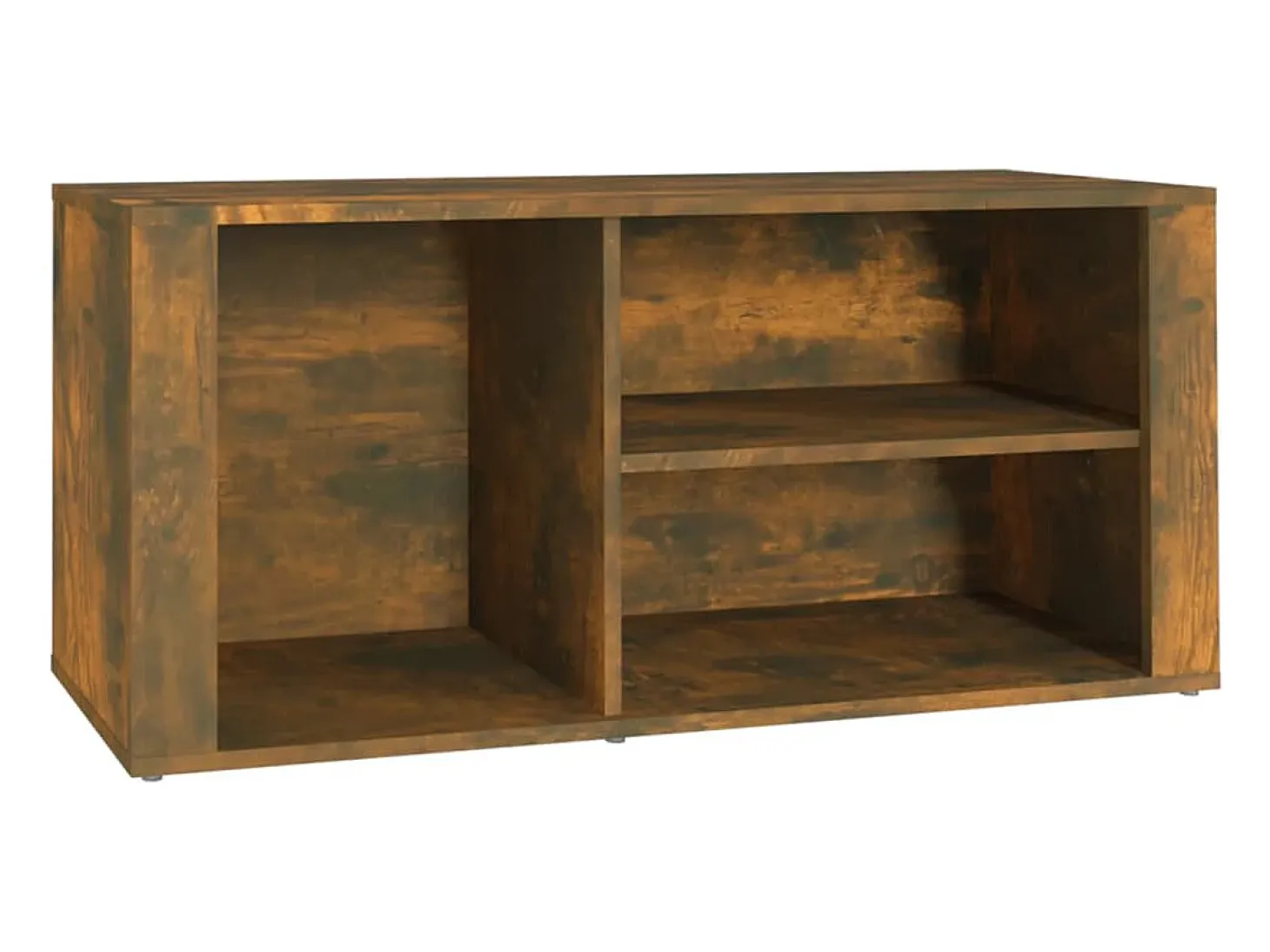 Zapatero de roble ahumado 100x35x45 cm Madera de ingeniería
