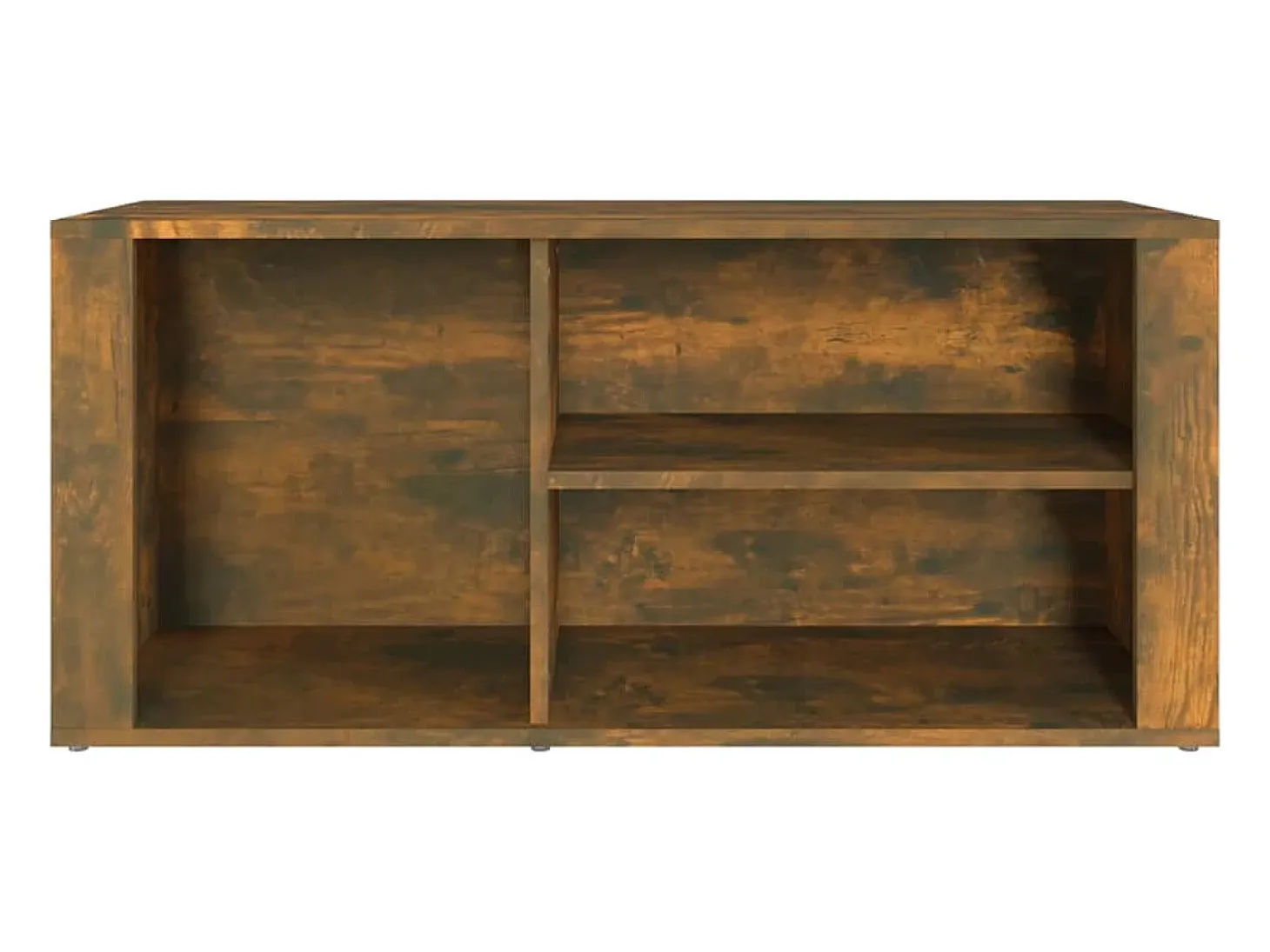 Zapatero de roble ahumado 100x35x45 cm Madera de ingeniería
