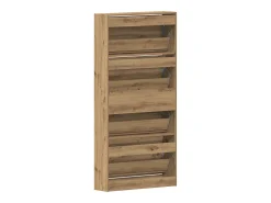 Zapatero de roble hecho a mano en madera de ingeniería