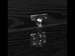 Zapatero de Roble Negro 100,5x28x100 cm en madera MDF