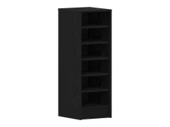Zapatero de roble negro 31,5x35x90 cm en madera reconstituida