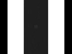 Zapatero de roble negro 80x35,5x180 cm Madera de ingeniería