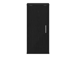 Zapatero de roble negro 32x35x70 cm madera de ingeniería