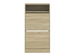 Zapatero de roble Sonoma 60x34x116cm Madera de ingeniería