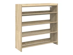 Zapatero de roble Sonoma 80x25x81 cm madera de ingeniería