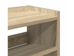 Zapatero de roble Sonoma 80x25x81 cm madera de ingeniería