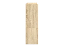 Zapatero de roble Sonoma 80x25x81 cm madera de ingeniería