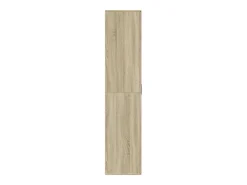 Zapatero de roble Sonoma de 80 x 39 x 178 cm de madera de ingeniería