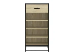Zapatero de roble Sonoma 48x38x97,5 cm madera de ingeniería