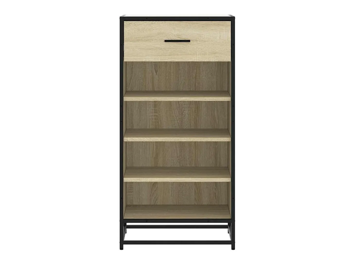 Zapatero de roble Sonoma 48x38x97,5 cm madera de ingeniería