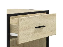 Zapatero de roble Sonoma 48x38x97,5 cm madera de ingeniería