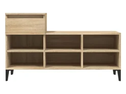 Zapatero de roble Sonoma de 102 x 36 x 60 cm de madera de ingeniería