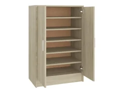 Zapatero de roble Sonoma 60x35x92 cm Madera de ingeniería