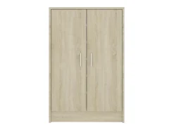 Zapatero de roble Sonoma 60x35x92 cm Madera de ingeniería