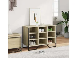 Zapatero de roble Sonoma 90x38x61,5 cm madera de ingeniería