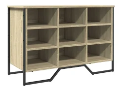Zapatero de roble Sonoma 90x38x61,5 cm madera de ingeniería
