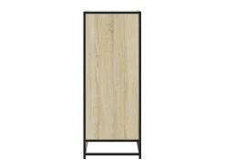 Zapatero de roble Sonoma, madera de ingeniería y metal