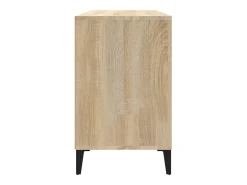 Zapatero de roble Sonoma de 102 x 36 x 60 cm de madera de ingeniería