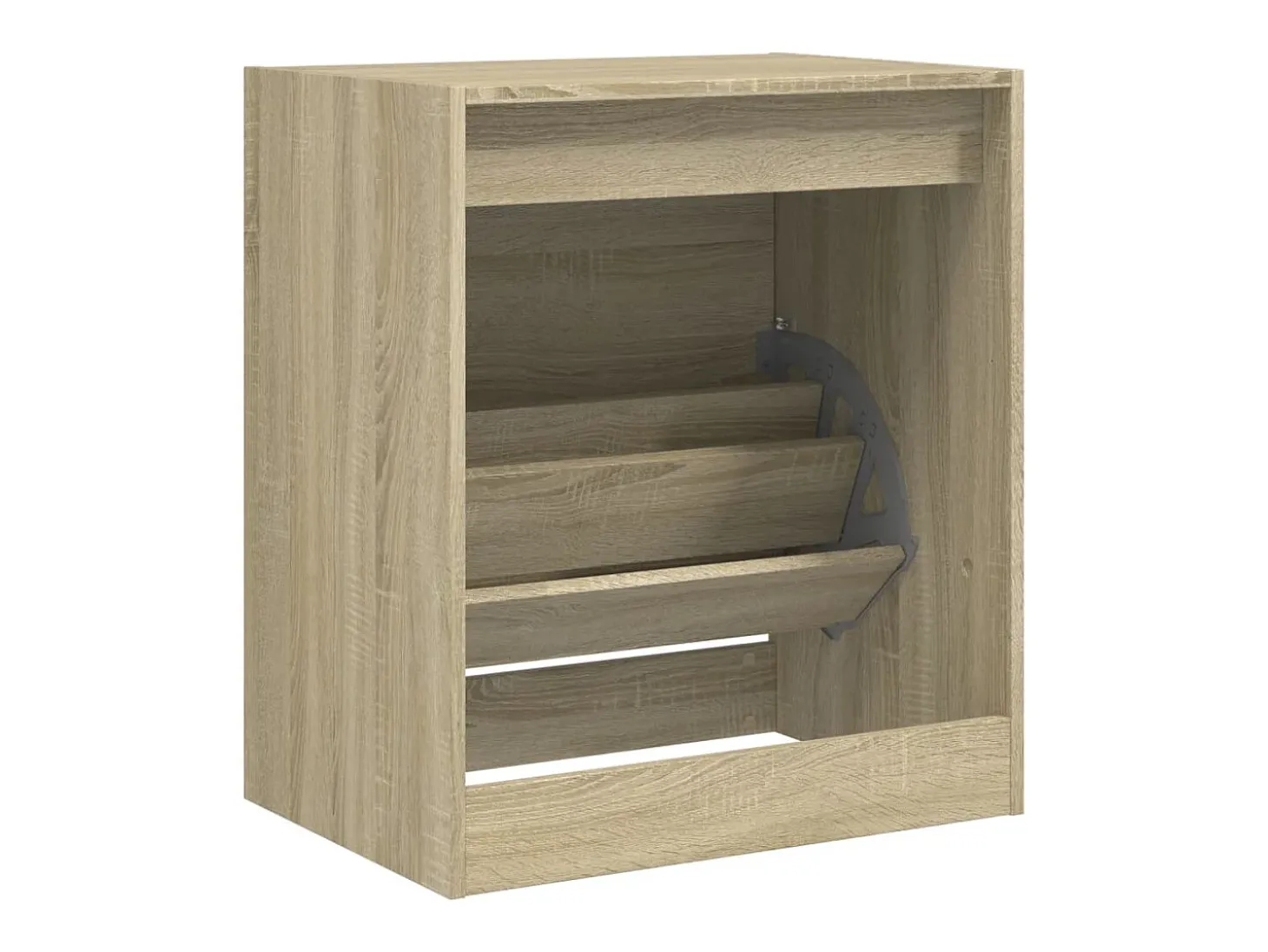 Zapatero de roble Sonoma 60x42x69 cm madera de ingeniería