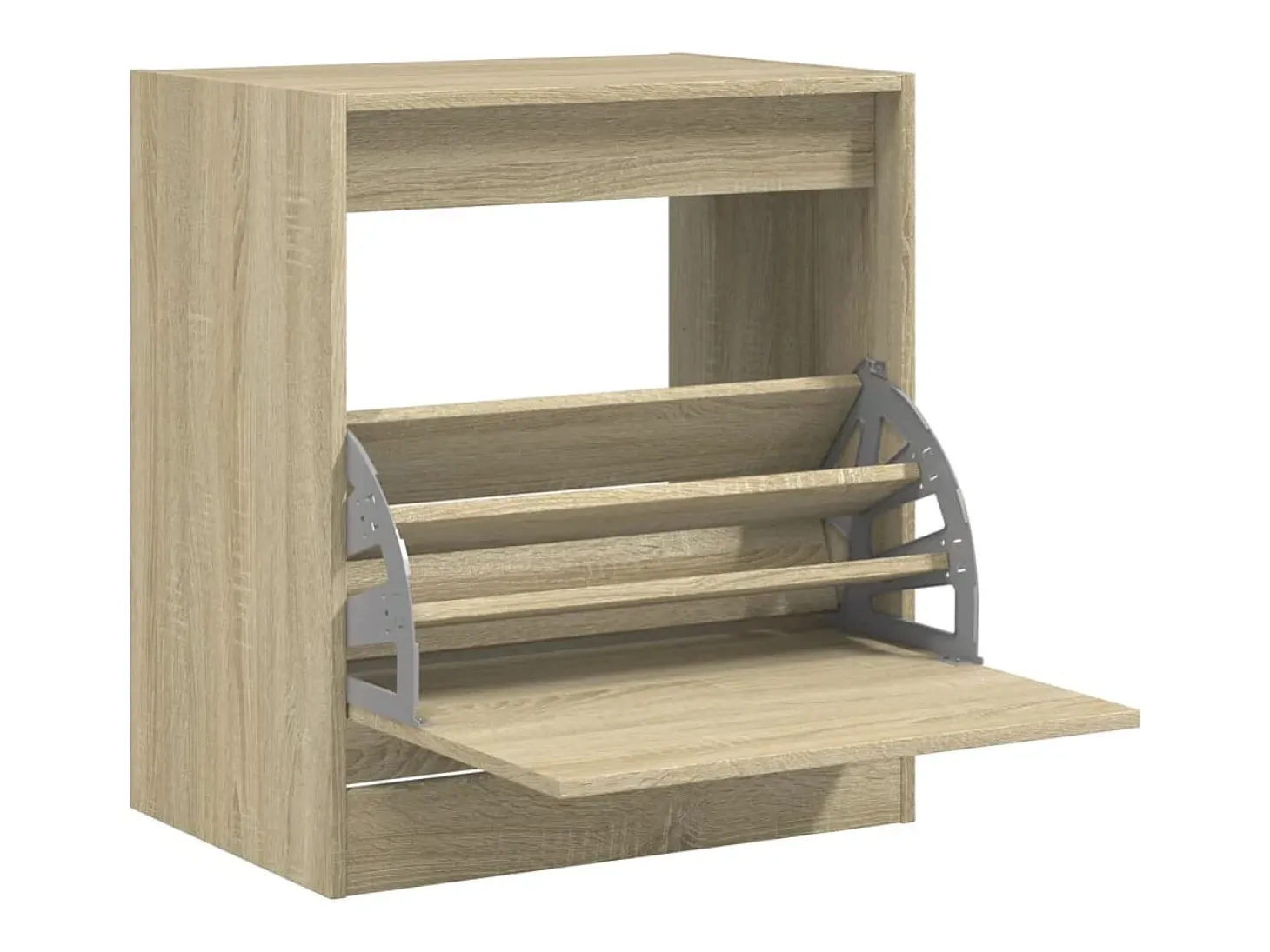Zapatero de roble Sonoma 60x42x69 cm madera de ingeniería
