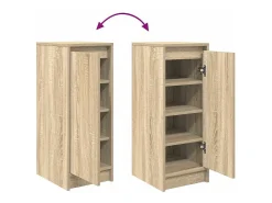 Zapatero de roble Sonoma 29,5x34x76 cm madera de ingeniería