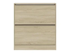 Zapatero de roble Sonoma 80x21x87,5 cm madera de ingeniería