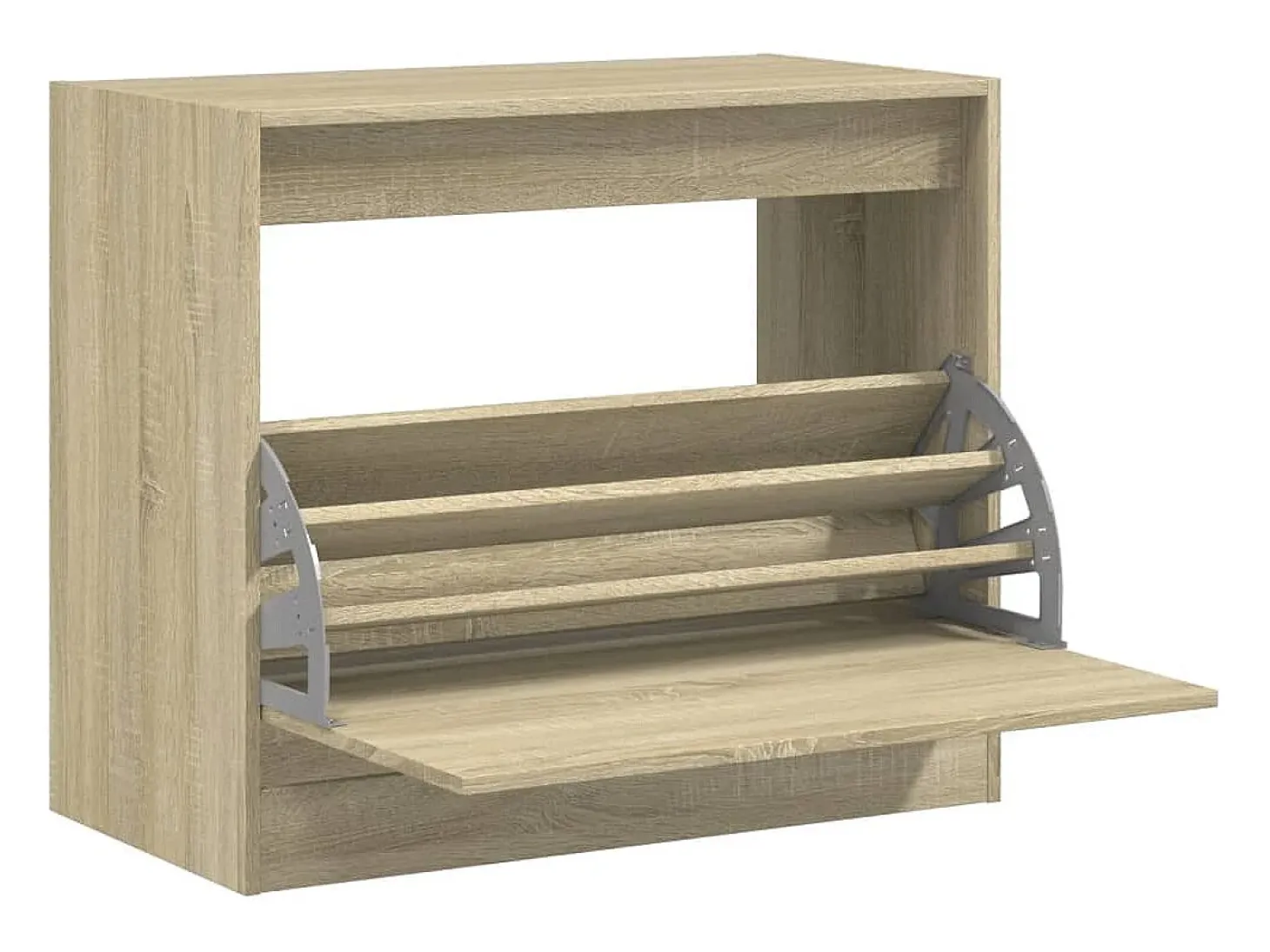 Zapatero de roble Sonoma 80x42x69 cm madera de ingeniería