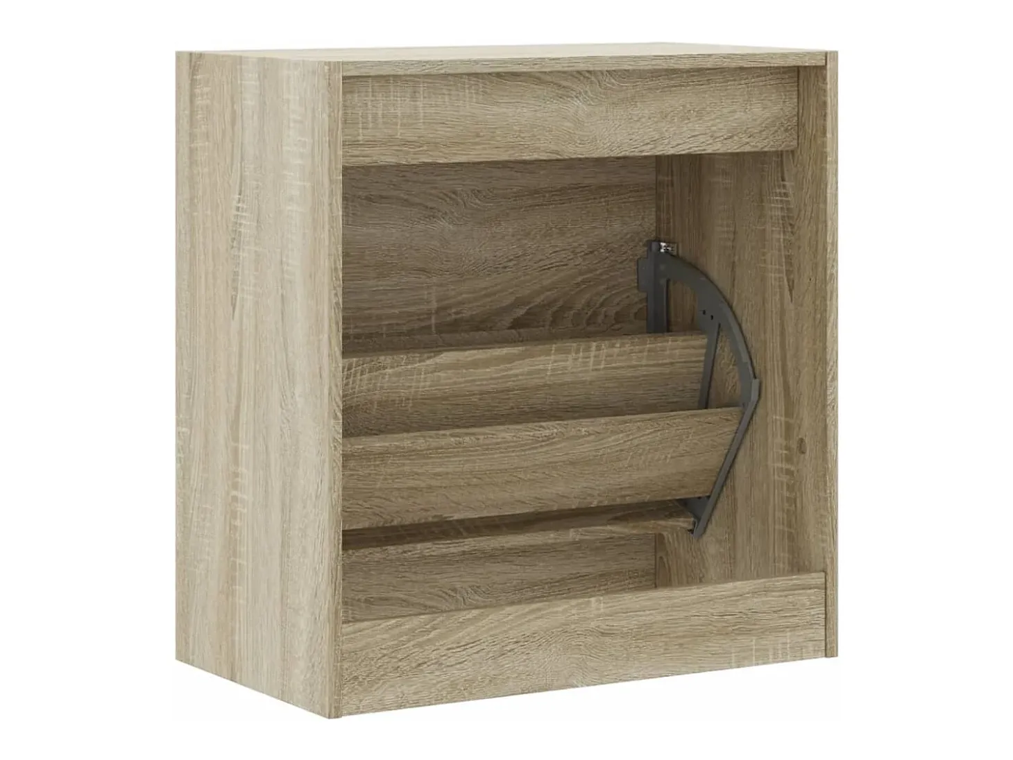 Zapatero de roble Sonoma 60x34x63,5 cm madera de ingeniería