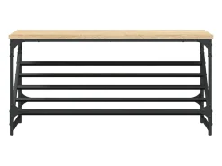 Zapatero de roble Sonoma 90x30x45 cm madera de ingeniería