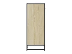 Zapatero de roble Sonoma, madera de ingeniería y metal