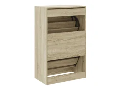 Zapatero de roble Sonoma 60x34x96,5 cm madera de ingeniería