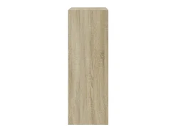 Zapatero de roble Sonoma 60x34x96,5 cm madera de ingeniería