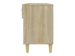 Zapatero de roble Sonoma de 102 x 35 x 55 cm de madera de ingeniería