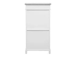 Zapatero gris 50 x 28 x 98 cm madera de paulownia