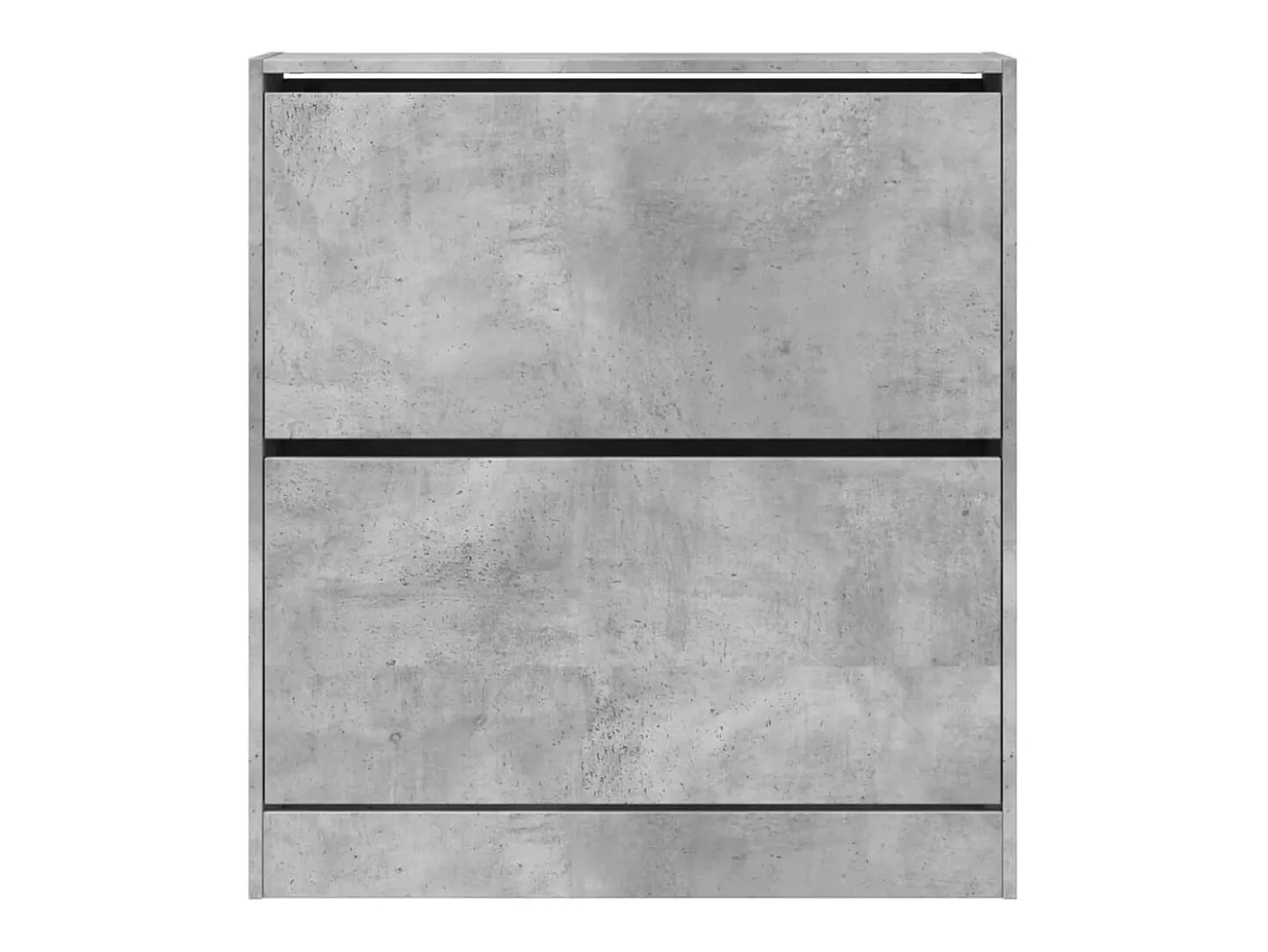 Zapatero gris hormigón 80x21x87,5 cm madera de ingeniería