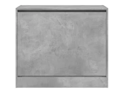 Zapatero gris hormigón 80x42x69 cm madera de ingeniería