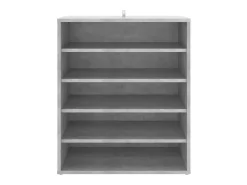 Zapatero gris hormigón 60x35x70 cm Madera de ingeniería
