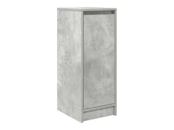 Zapatero gris hormigón 29,5x34x76 cm madera de ingeniería
