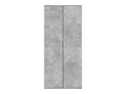 Zapatero gris hormigón 80x39x178 cm Madera de ingeniería