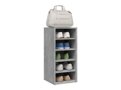 Zapatero Gris Hormigón 31,5x35x70 cm Madera de Ingeniería