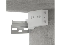 Zapatero Gris Hormigón 31,5x35x70 cm Madera de Ingeniería