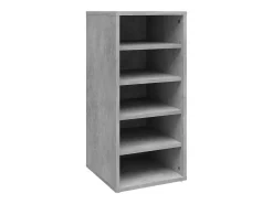 Zapatero Gris Hormigón 31,5x35x70 cm Madera de Ingeniería
