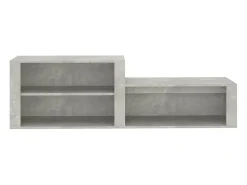 Zapatero gris hormigón 150x35x45 cm Madera de ingeniería