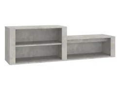Zapatero gris hormigón 150x35x45 cm Madera de ingeniería