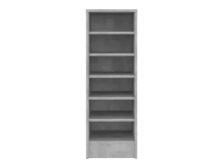 Zapatero Gris Hormigón 31,5x35x90 cm Madera de Ingeniería