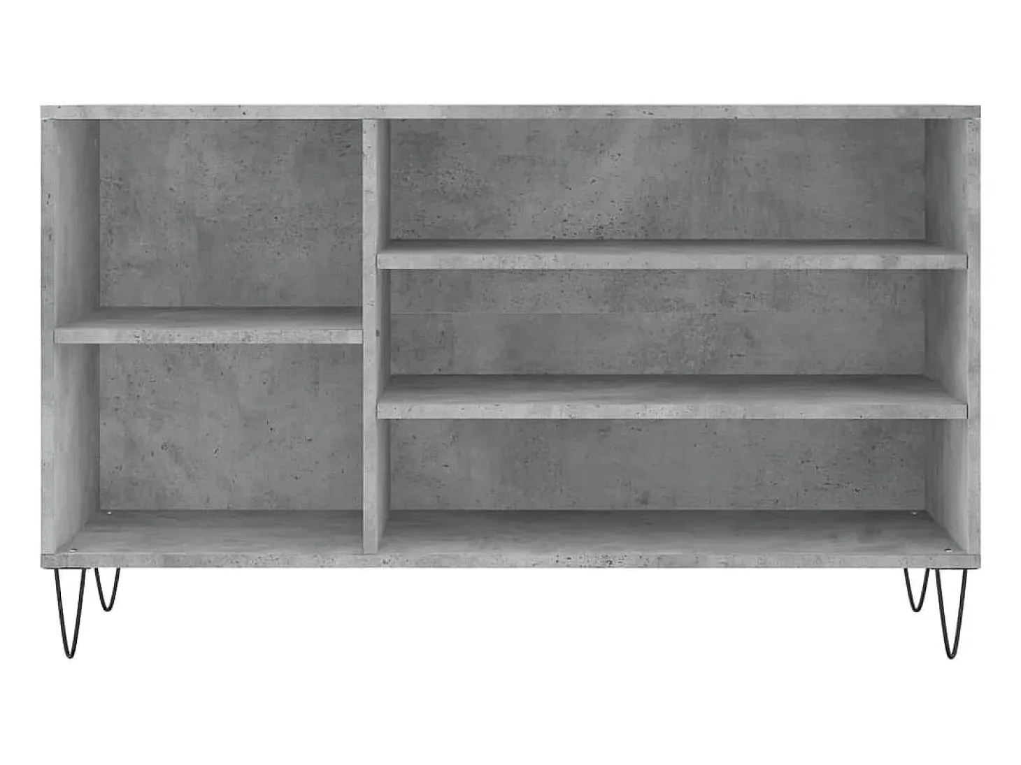 Zapatero gris hormigón 102x36x60 cm Madera de ingeniería
