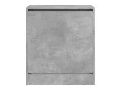 Zapatero gris hormigón 60x42x69 cm madera de ingeniería